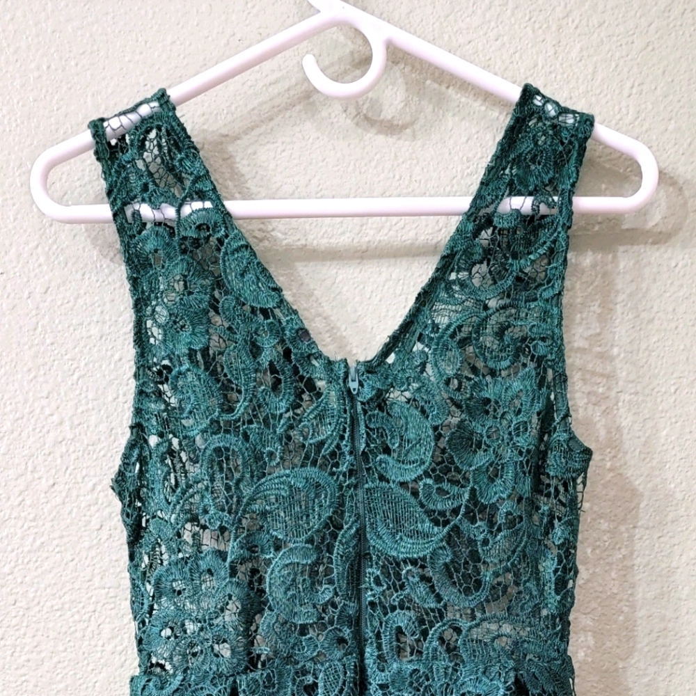 Emerald green dress